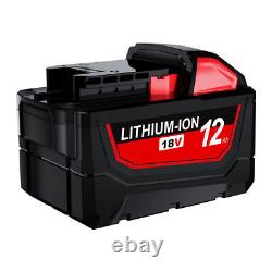 Pour Milwaukee M18 Lithium XC Batterie à grande capacité 48-11-1860 Chargeur 12.0AH