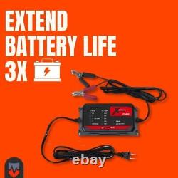 PulseTech XC400 Xtreme Charge 4 AMP Smart Battery Charger Noir et Rouge