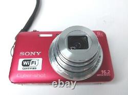 Sony Cyber-shot DSC-WX80 16.2 MP Appareil photo numérique ROUGE avec batterie, chargeur et carte mémoire de 8 Go