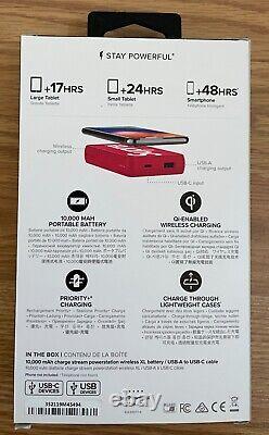 Supreme Mophie 10,000mAH Powerstation Wireless XL Noir ou Rouge SS19