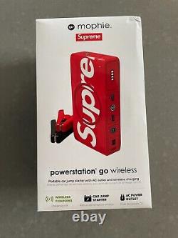 Suprême Mophie Powerstation Chargeur de Batterie Portable Sans Fil Go Red FW20